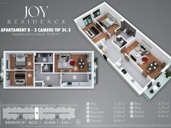 Popesti-Leordeni Apartament decomandat, finisaje premium, 96 mp, 5 min metrou Berceni